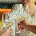 people clinking wine glasses to illustrate a beginners guide to wine tasting