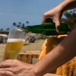beer served outside as part of your summer survival kit